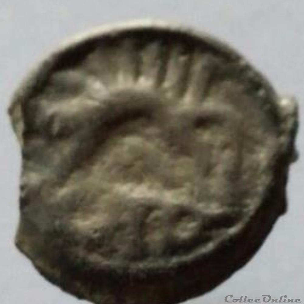 Série 968 DT 3262 var Potin OYINDIA ( dégénéré ) à la tête janiforme ou " tête bêche " monnaie antique gauloise serie 968 dt 3262 var potin oyindia degenere a la tete janiforme ou tete beche