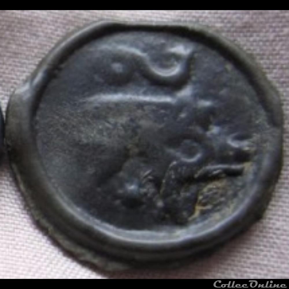 monnaie antique gauloise serie 36 dt 220 potin a la deesse nattee assis en tailleur