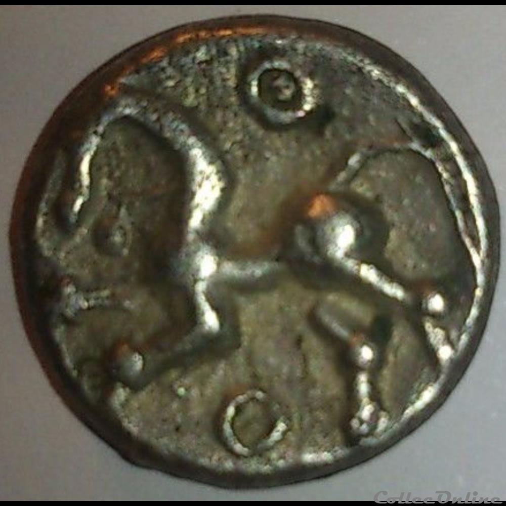 monnaie antique gauloise serie 881 dt 3189 var quinaire a la tete casquee