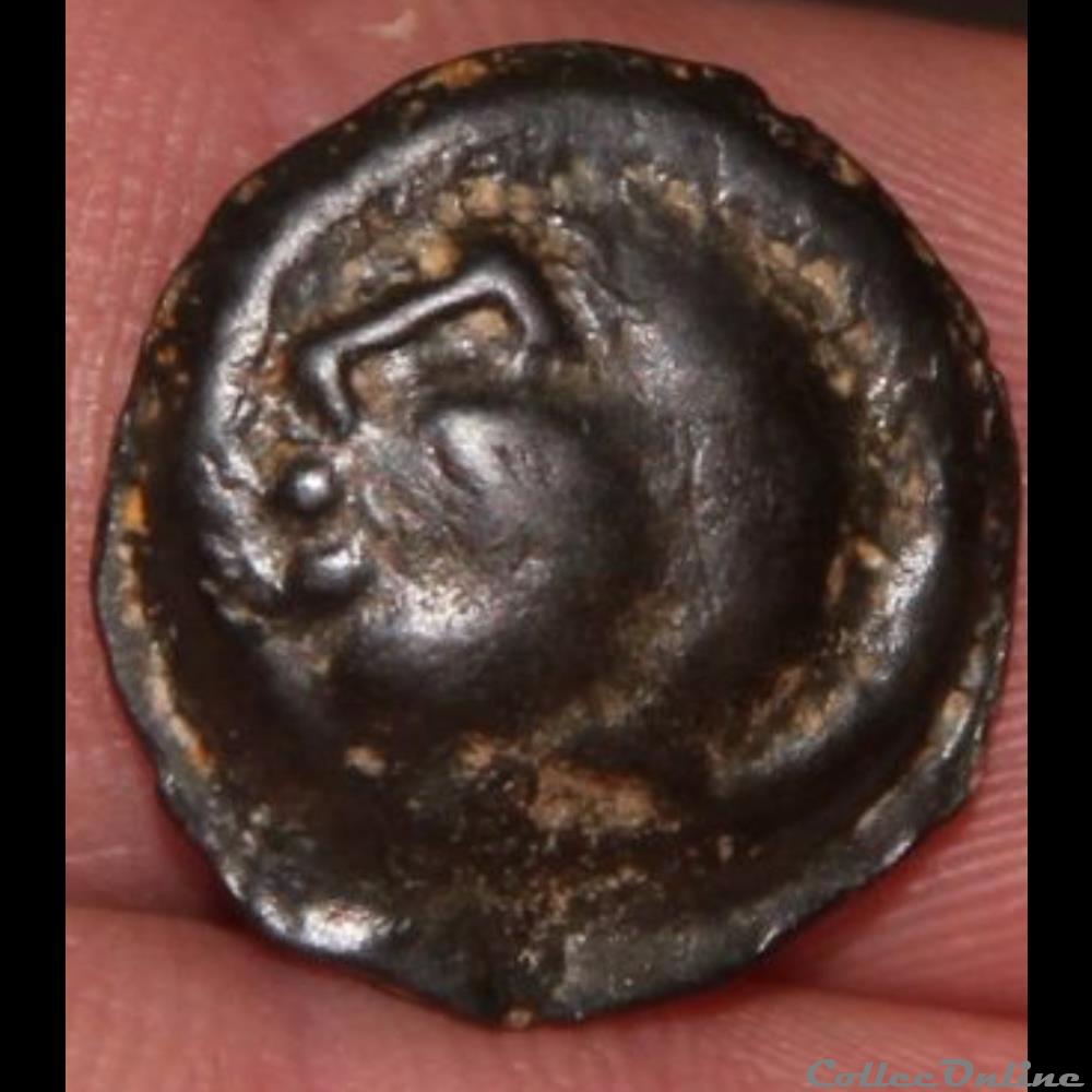potin biturige ? monnaie antique gauloise potin biturige