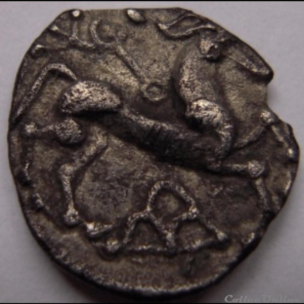DT série 377 minimi à la tête de Pallas monnaie antique gauloise dt serie 377 minimi a la tete de pallas
