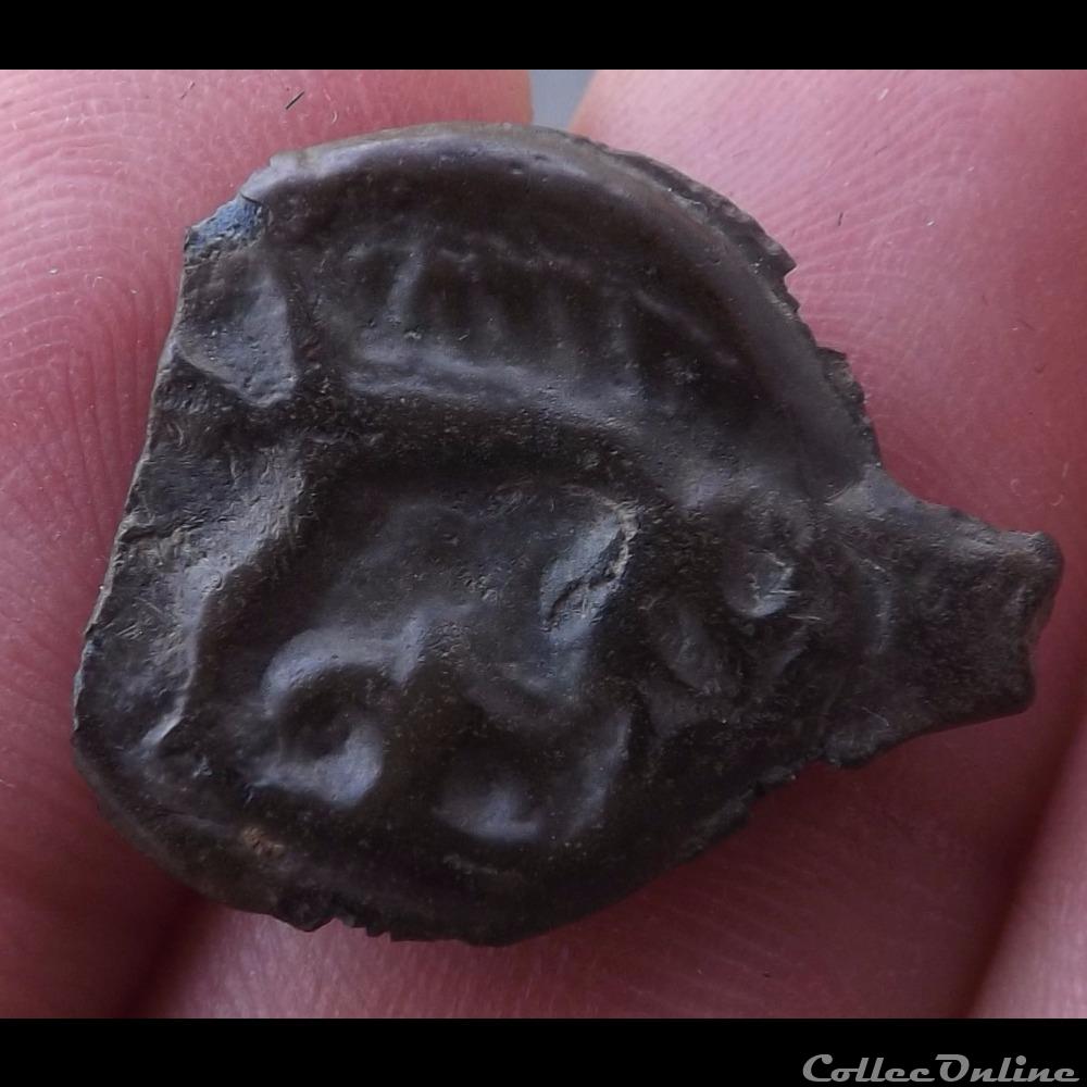 monnaie antique gauloise serie 38 classe i j potin a la tete indien