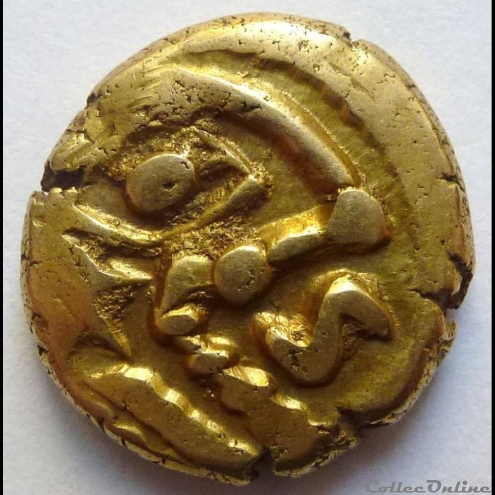 Série 42 A statère à l' œil et à l'astre monnaie antique gauloise serie 42 a statere a il et a astre