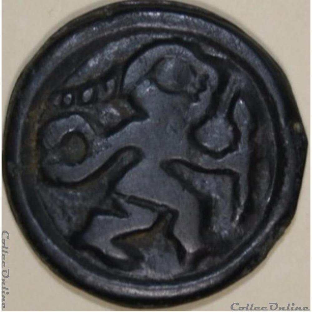 Série 24 DT 155 potin au guerrier courant monnaie antique gauloise serie 24 dt 155 potin au guerrier courant