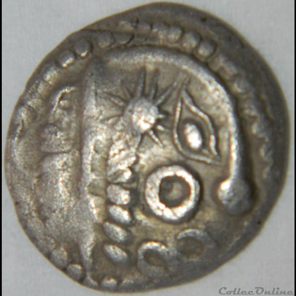monnaie antique gauloise serie 42 dt 274 quart de statere en argent a l il