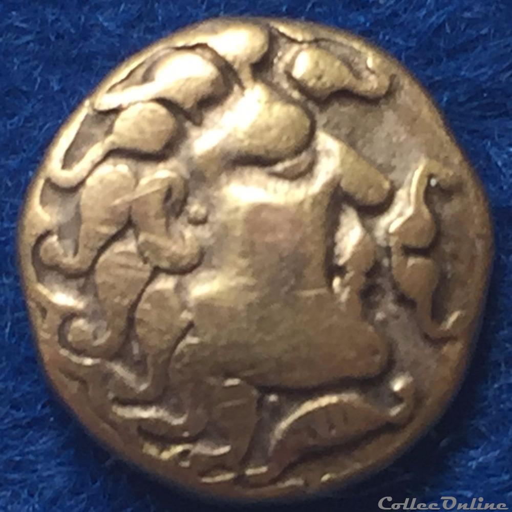 Série 875 DT 3177 1/4 de statère type de Chenoves à la lyres monnaie antique gauloise serie 875 dt 3177 1 4 de statere type de chenoves a la lyres