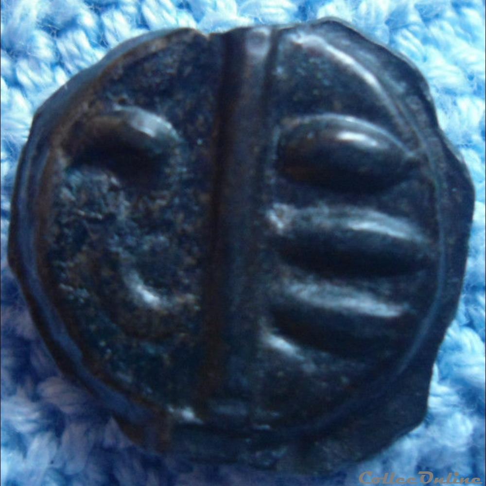 DT S 535C potin à l' S et aux chevrons monnaie antique gauloise dt s 535c potin a s et aux chevrons