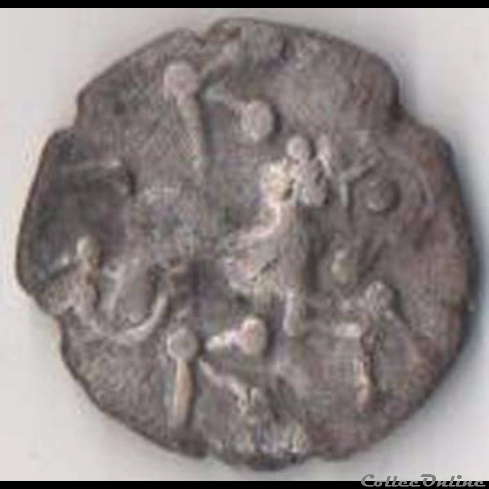 monnaie antique gauloise dt serie 377 minimi a la tete de pallas aux deux carnyx