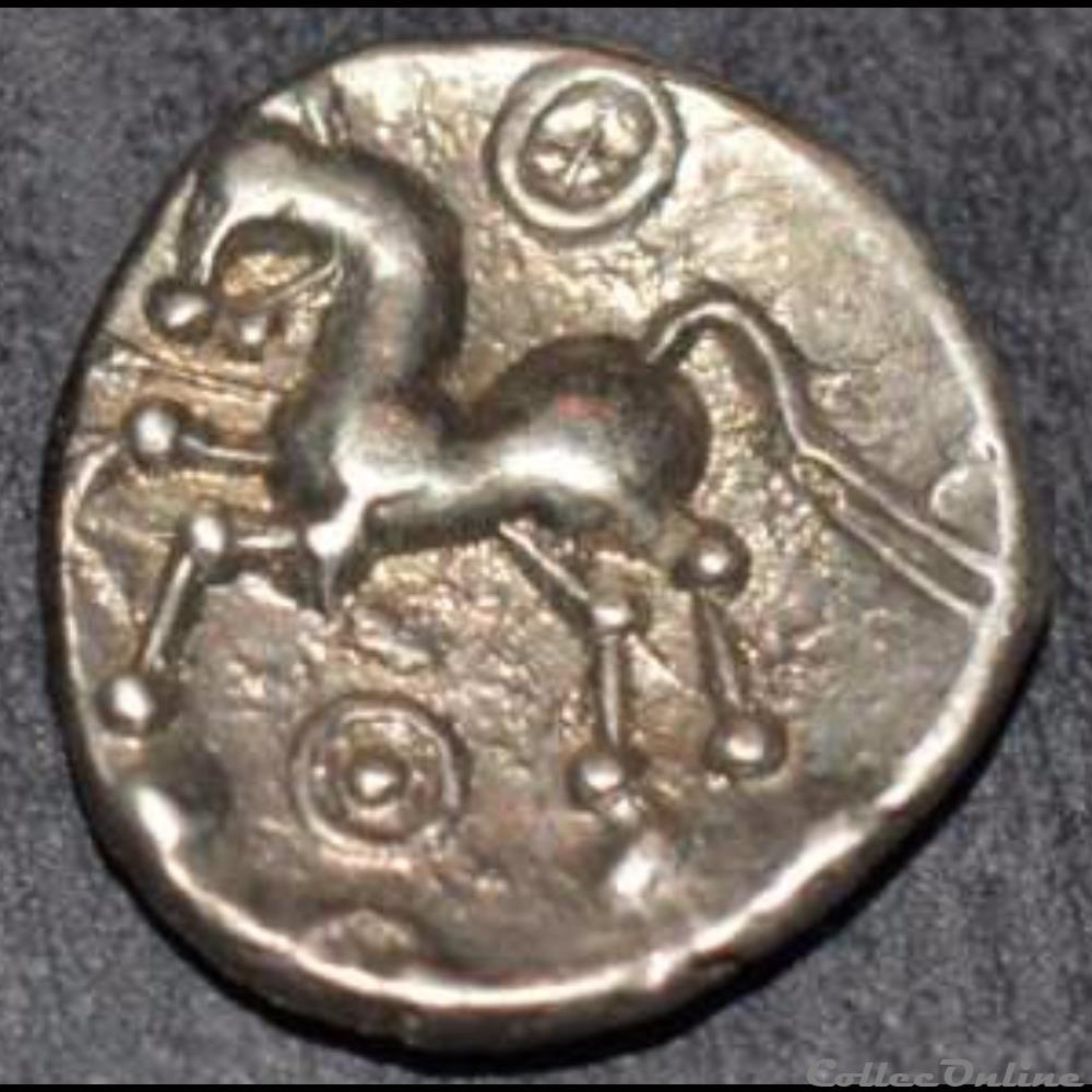 monnaie antique gauloise serie 881 dt 3189 var quinaire a la tete casquee