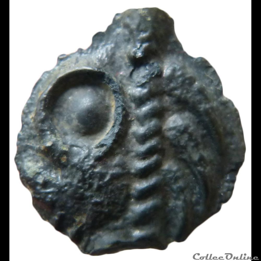 monnaie antique gauloise serie 38 classe i j potin a la tete indien gros il