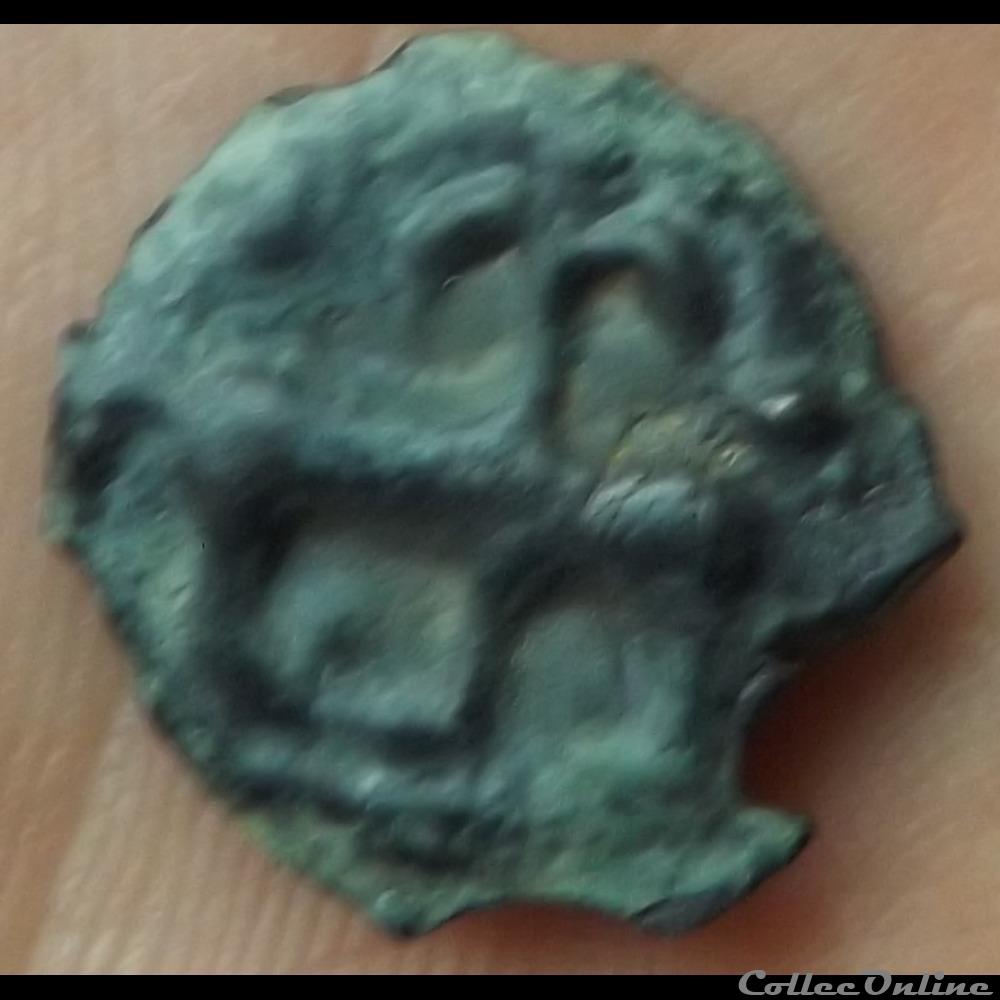 DT 229 potin au taureau et au lys - Coins - Ancient - Celtic - Gaul