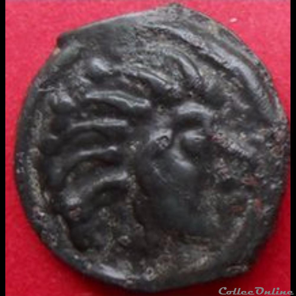 Série 559 DT 2640 Potin à la tête d'indien monnaie antique gauloise serie 559 dt 2640 potin a la tete indien