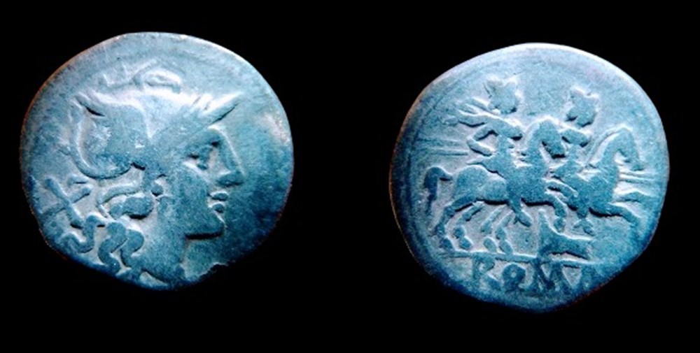 ANONYMOUS. RR Denarius (206-195 BCE). Mint: Rome. coins ancient to romans imperial and republican anonymous rr denarius 206 195 bce mint rome