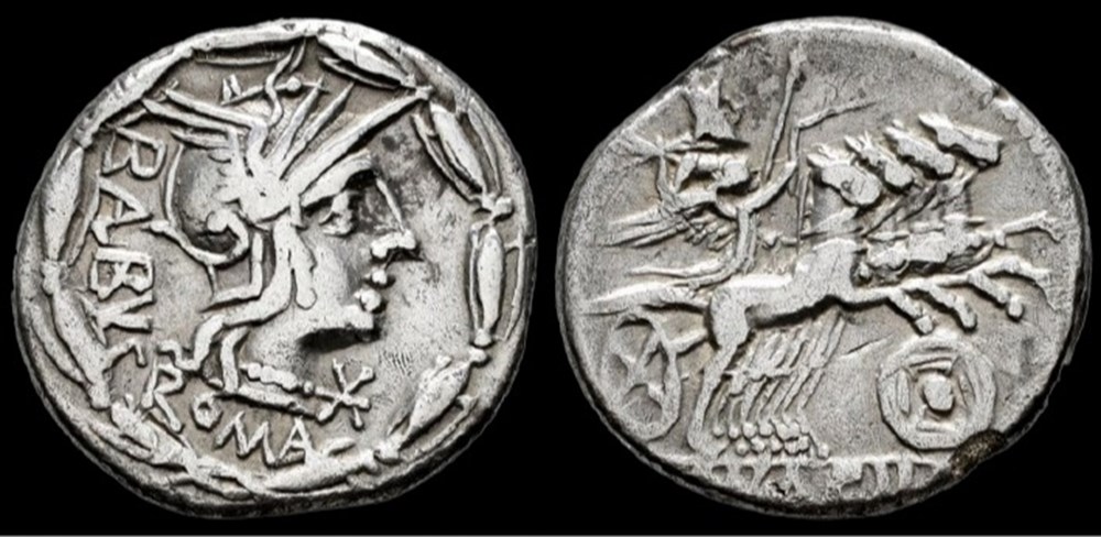 coins ancient to greek acilius denarius 125 bc rome
