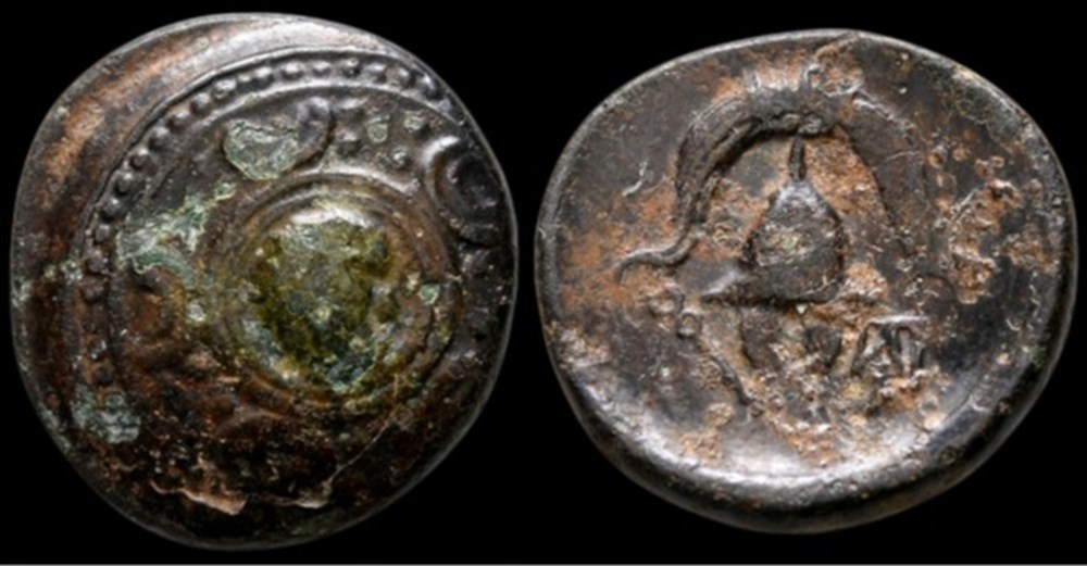 Macedonian Kingdom. Anonymous issues. Ca. 323-310 B.C. AE half unit coins ancient to greek macedonian kingdom anonymous issues ca 323 310 b c ae half unit