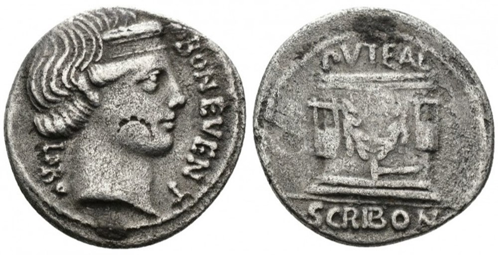 L. Scribonius Libo, AR Denarius (Silver, 3.52g, 20mm), Rome, 62 coins ancient to romans imperial and republican l scribonius libo ar denarius silver 3 52g 20mm rome 62