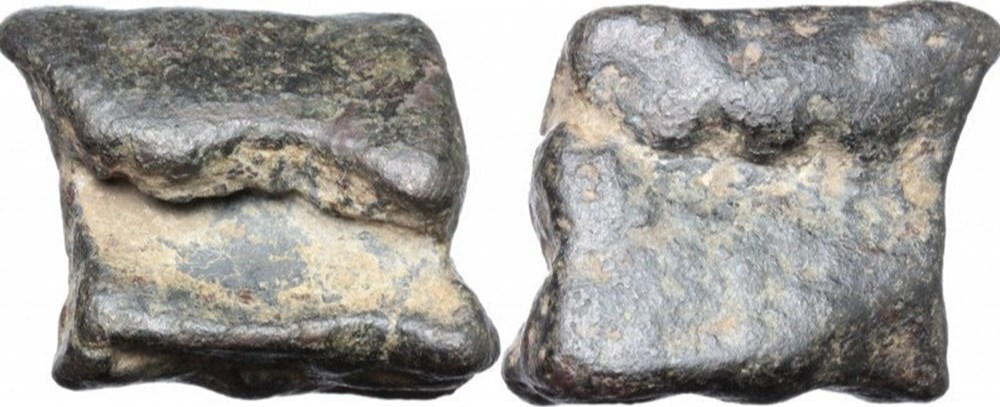 Aes premonetale. Aes formatum, AE cast Knucklebone (Astragalus) coins ancient to romans imperial and republican aes premonetale aes formatum ae cast knucklebone astragalus