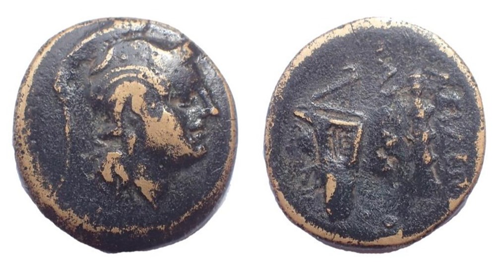 Kassander (316-297 BC). Ae 18 mm. 3.8 gm. coins ancient to greek kassander 316 297 bc ae 18 mm 3 8 gm