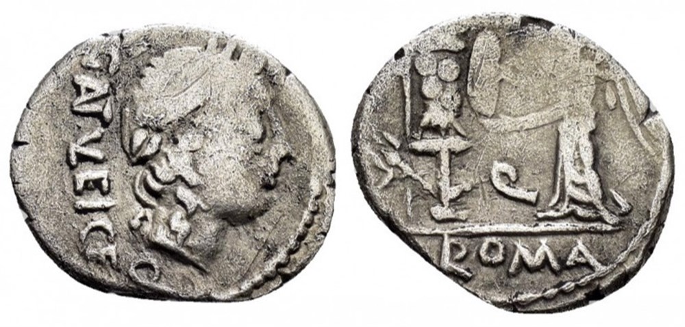 C. EGNATULEIUS (97 BC) coins ancient to romans imperial and republican c egnatuleius 97 bc