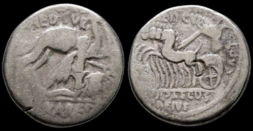 M. Aemilius Scaurus and P. Plautius Hypsaeus, moneyers. AR Denarius minted at Rome, 58 BC Roman Rep coins ancient to romans imperial republican m aemilius scaurus and p plautius hypsaeus moneyers ar denarius minted at rome 58 bc roman rep