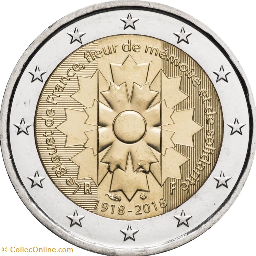 monnaies bleuet de france 1918 2018