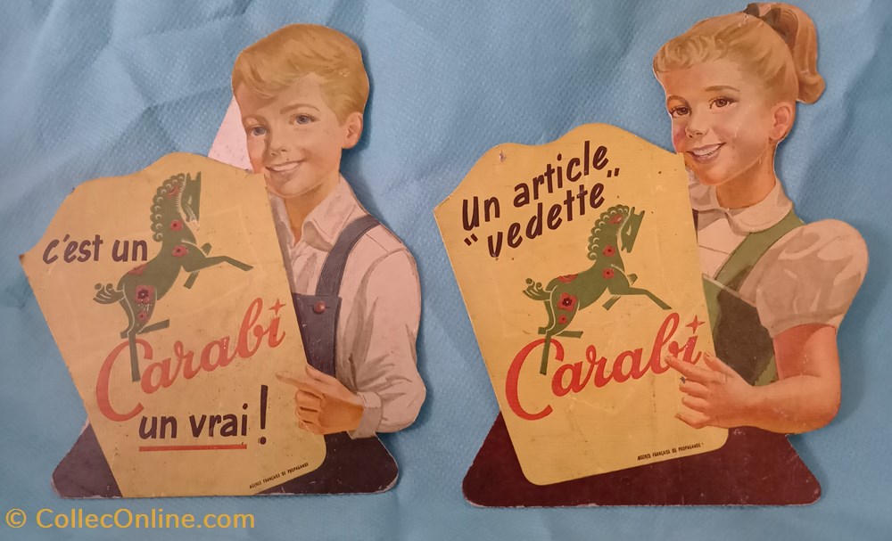 Cartables CARABI objets publicitaires publicite sur lieu de vente plv cartables carabi