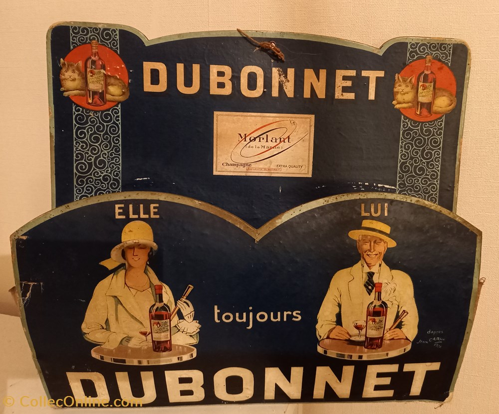 Apéritif DUBONNET objets publicitaires publicite sur le lieu de vente plv aperitif dubonnet