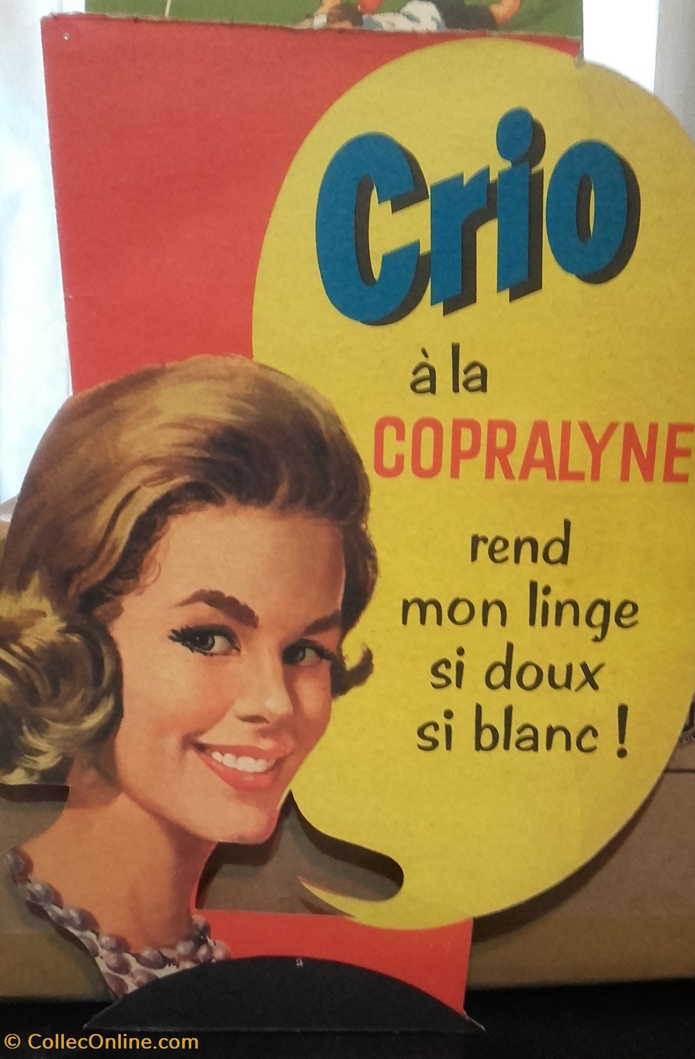 Lessive CRIO objets publicitaires publicite sur lieu de vente plv lessive crio