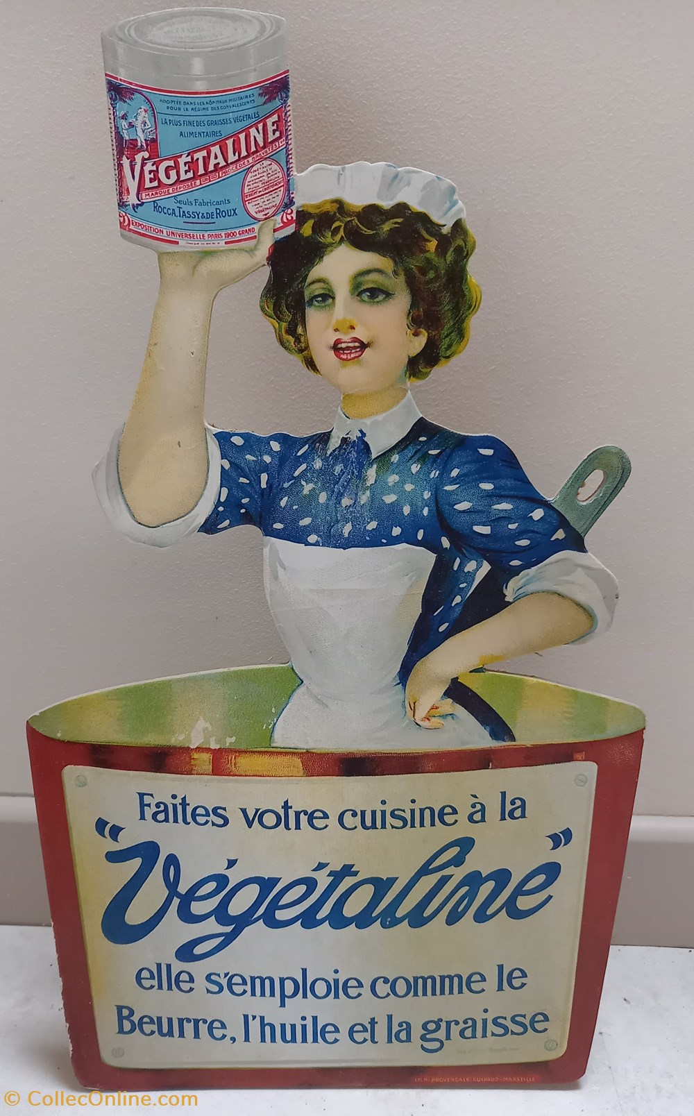Huile VEGETALINE objets publicitaires publicite sur lieu de vente plv huile vegetaline