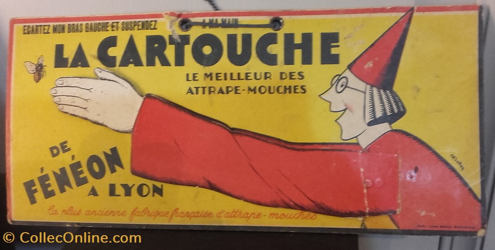 Insecticide LA CARTOUCHE objets publicitaires publicite sur le lieu vente plv insecticide la cartouche