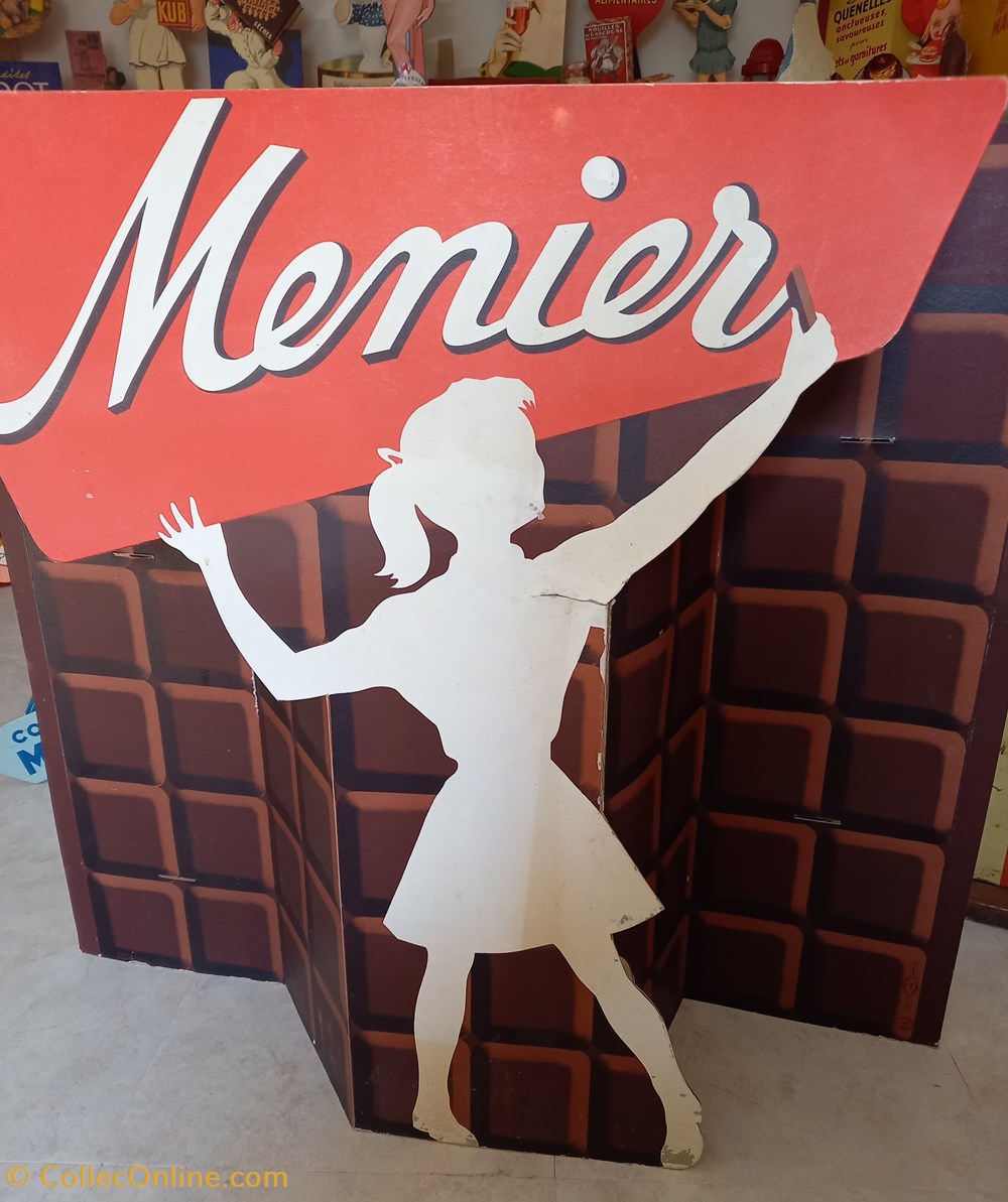 MENIER objets publicitaires publicite sur le lieu de vente plv menier