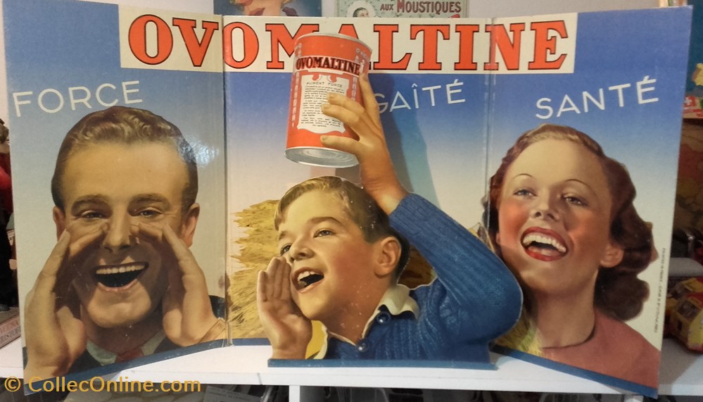 OVOMALTINE objets publicitaires publicite sur le lieu de vente plv ovomaltine