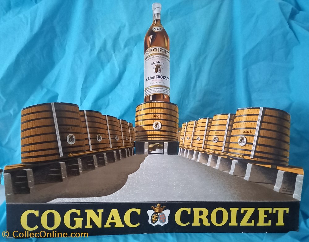 Cognac CROIZET objets publicitaires publicite sur le lieu de vente plv cognac croizet