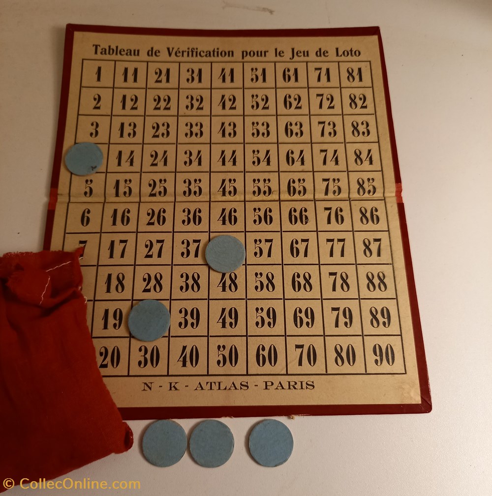 Décor LOTO 4 jeux societe jouets pions decor loto