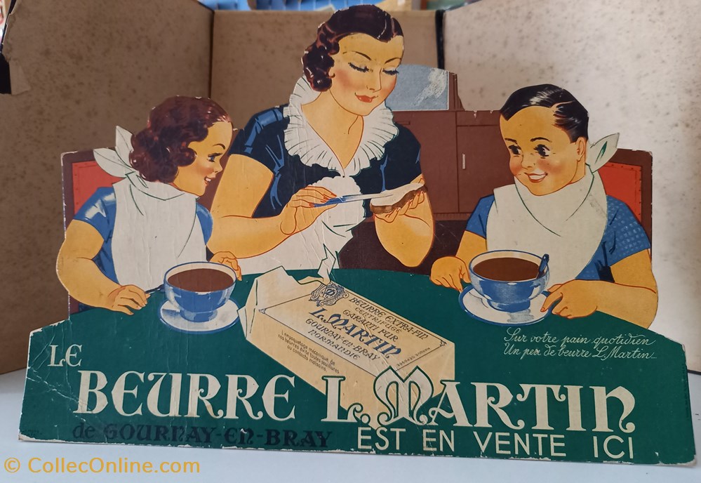 Beurre L.MARTIN objets publicitaires publicite sur le lieu de vente plv beurre l martin