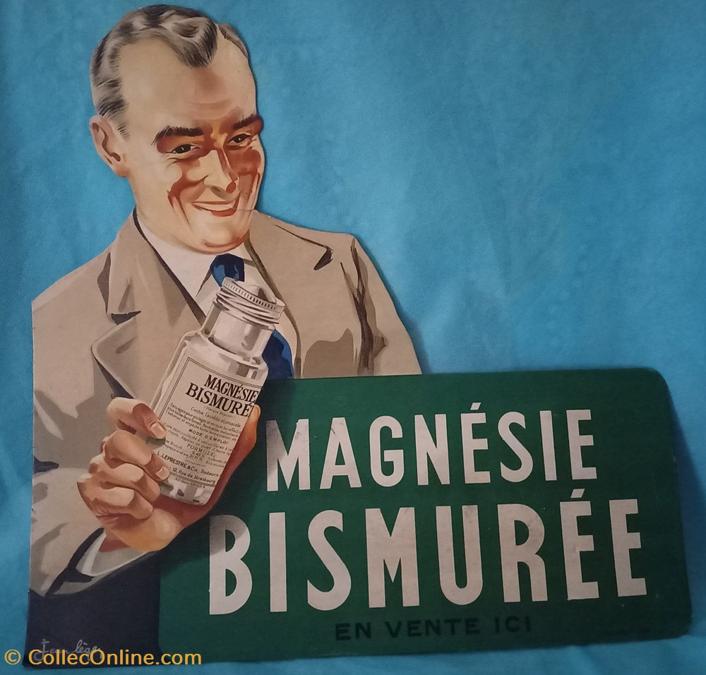 Sirop MAGNESIE BISMUREE objets publicitaires publicite sur le lieu de vente plv sirop magnesie bismuree