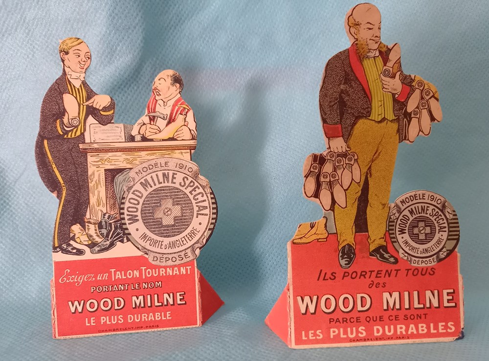 objets publicitaires publicite sur le lieu de vente plv talons wood milne