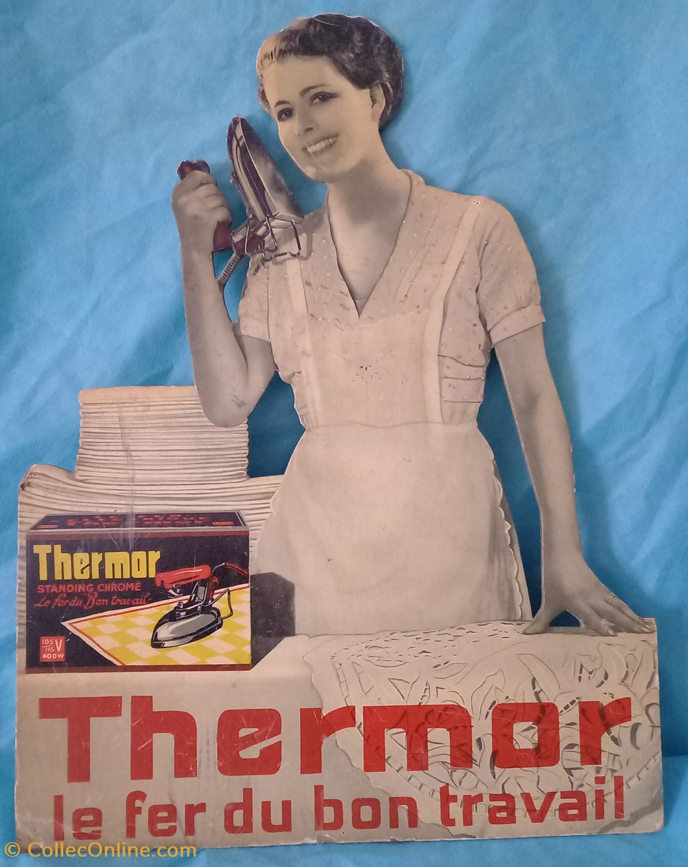 objets publicitaires publicite sur le lieu de vente plv fer a repasser thermor