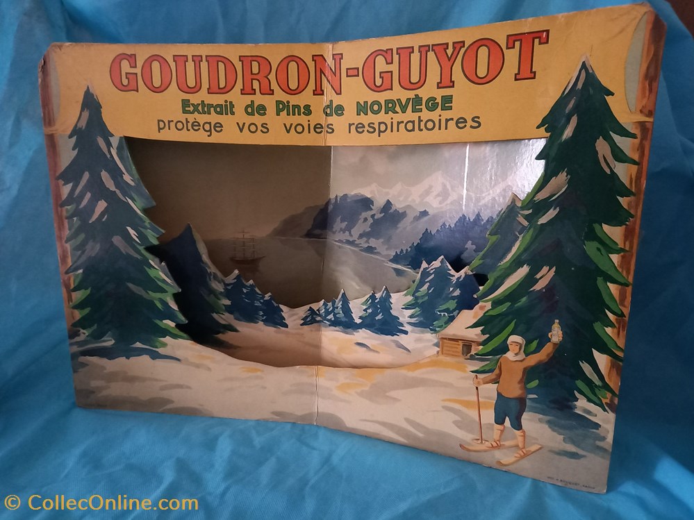 Pastilles GOUDRON-GUYOT objets publicitaires publicite sur lieu de vente plv pastilles goudron guyot