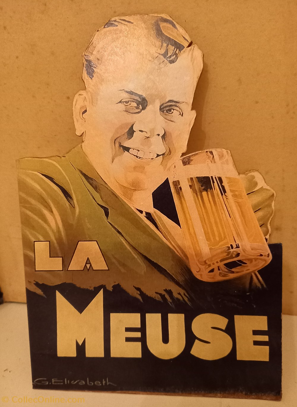 Bière LA MEUSE objets publicitaires publicite sur le lieu de vente plv biere la meuse