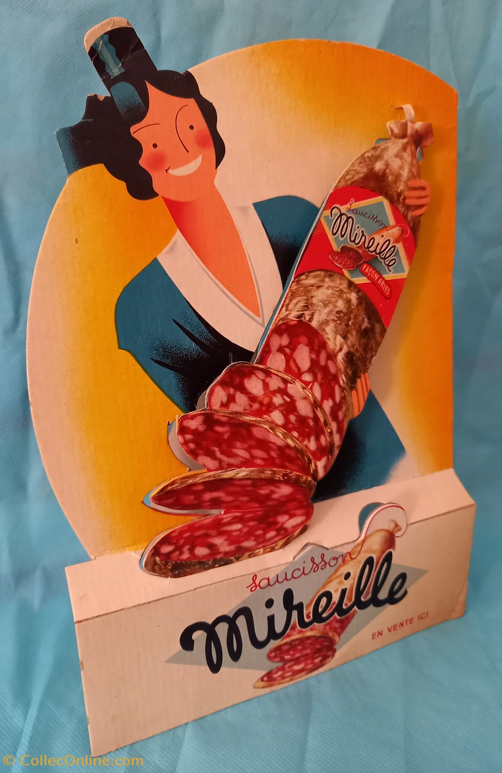 Saucisson MIREILLE objets publicitaires publicite sur lieu de vente plv saucisson mireille