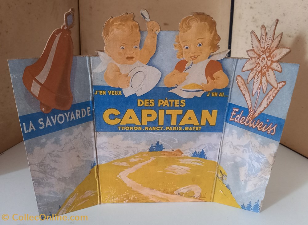 Pates CAPITAN objets publicitaires publicite sur le lieu de vente plv pates capitan