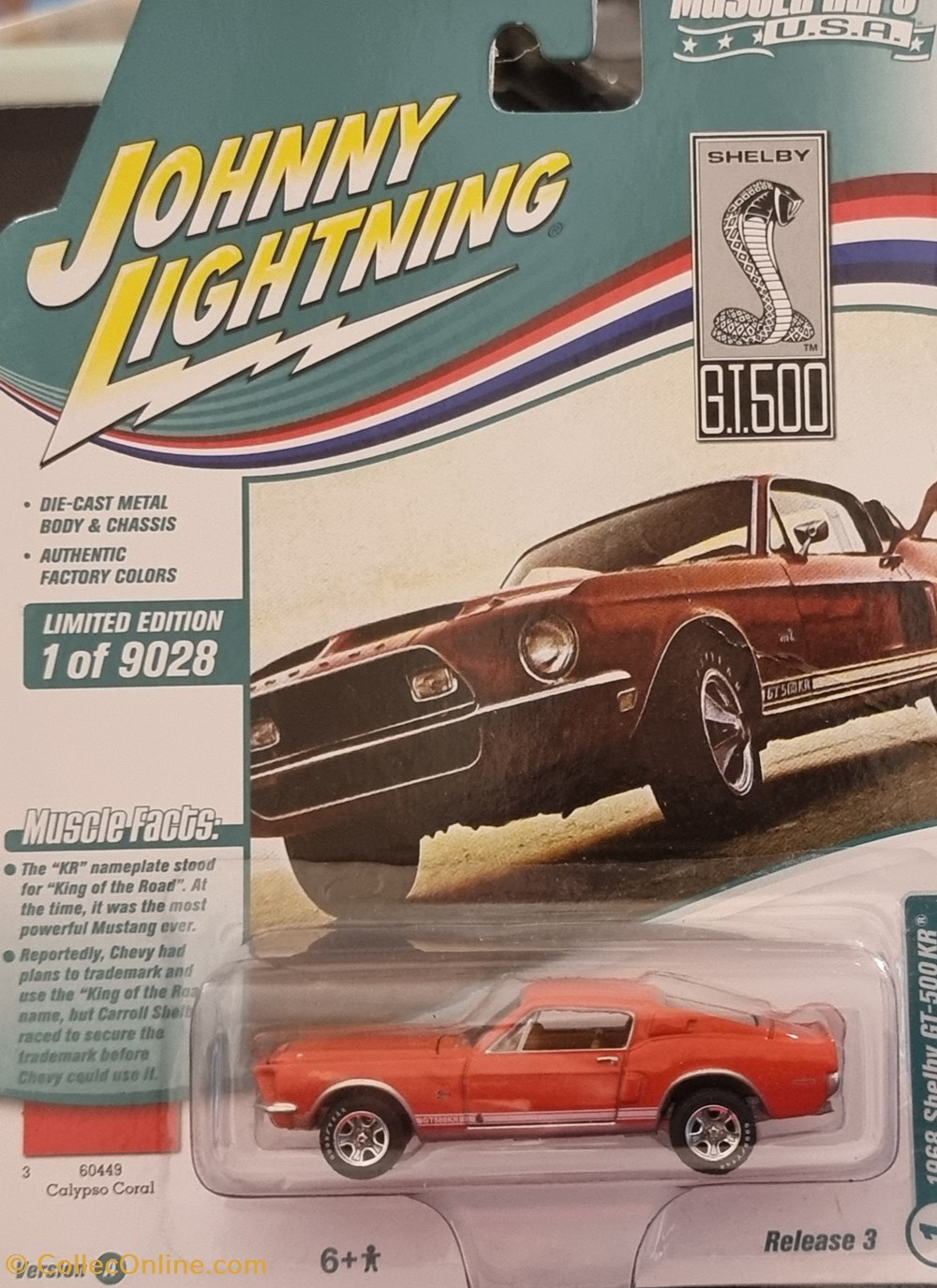 1968 Shelby GT-500 KR modeles reduits voitures ford 1968 shelby gt 500 kr
