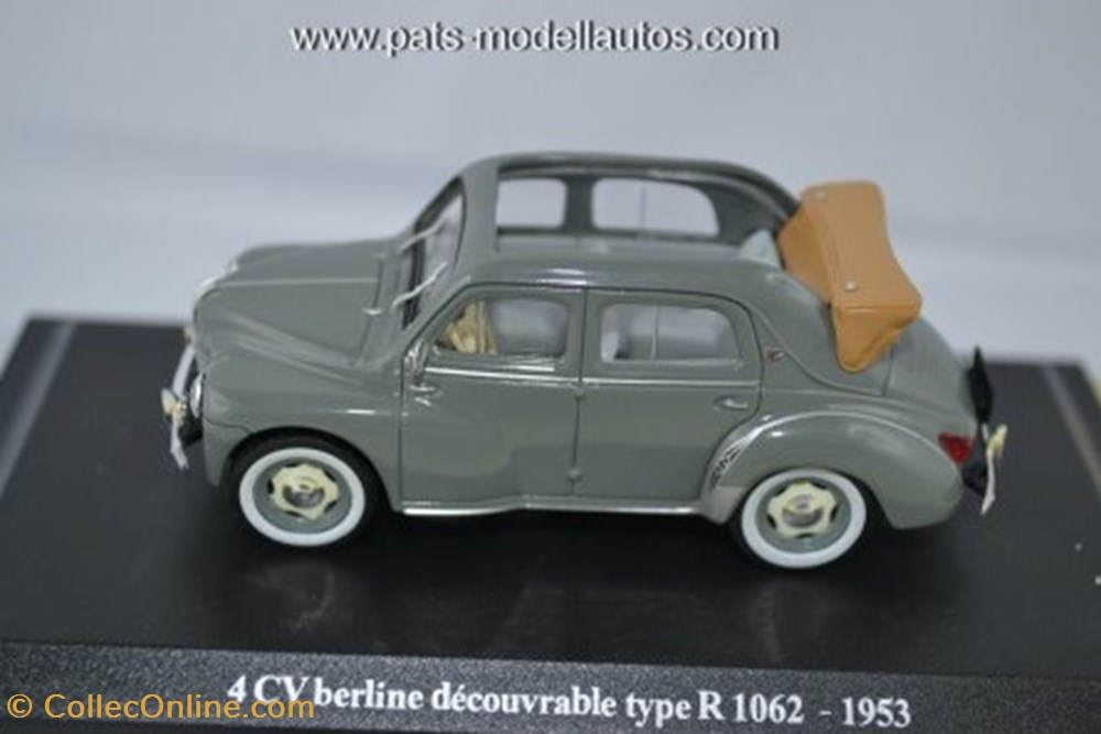Renault 4CV Berline découvrable type R-1062 1953 modeles reduits renault 4cv berline decouvrable type r 1062 1953