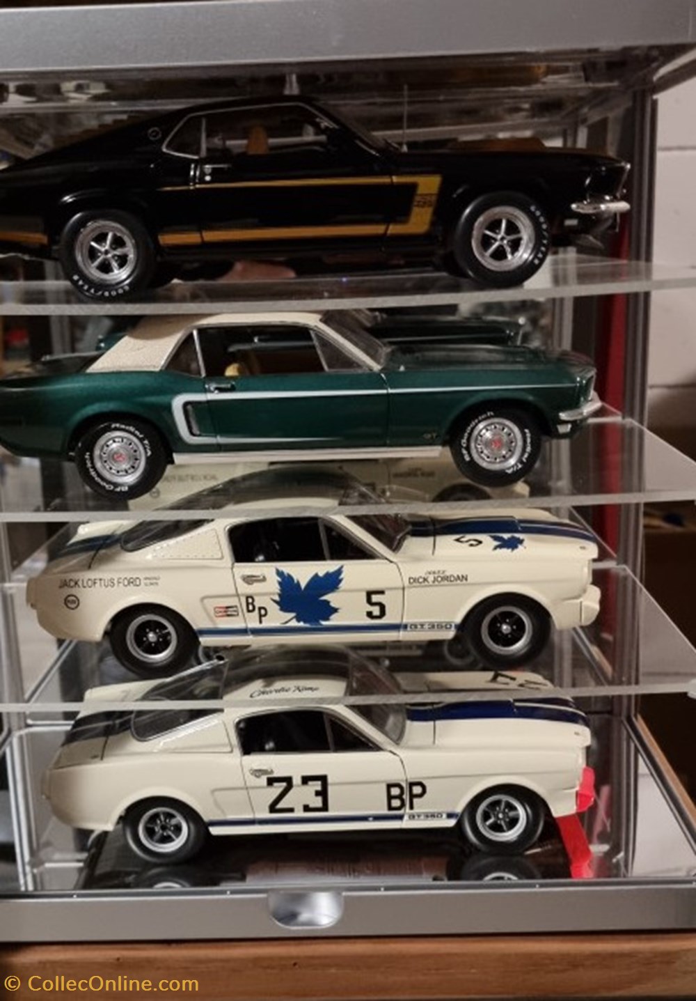 Collection Mustang 1/18 Part1 5 modeles reduits voitures ford collection mustang 1 18 part1