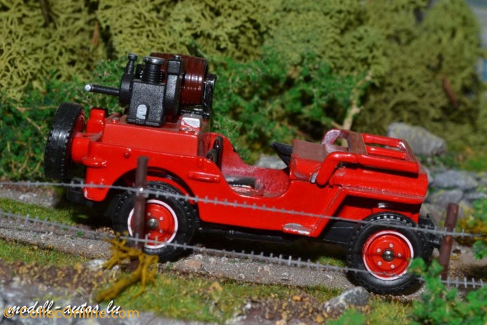 Jeep Willy's Pompiers modeles reduits jeep willy s pompiers