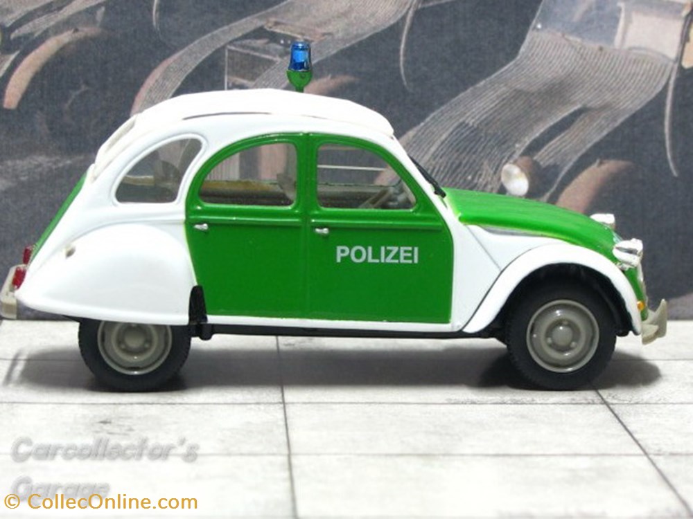 2CV Police Allemande modeles reduits 2cv police allemande