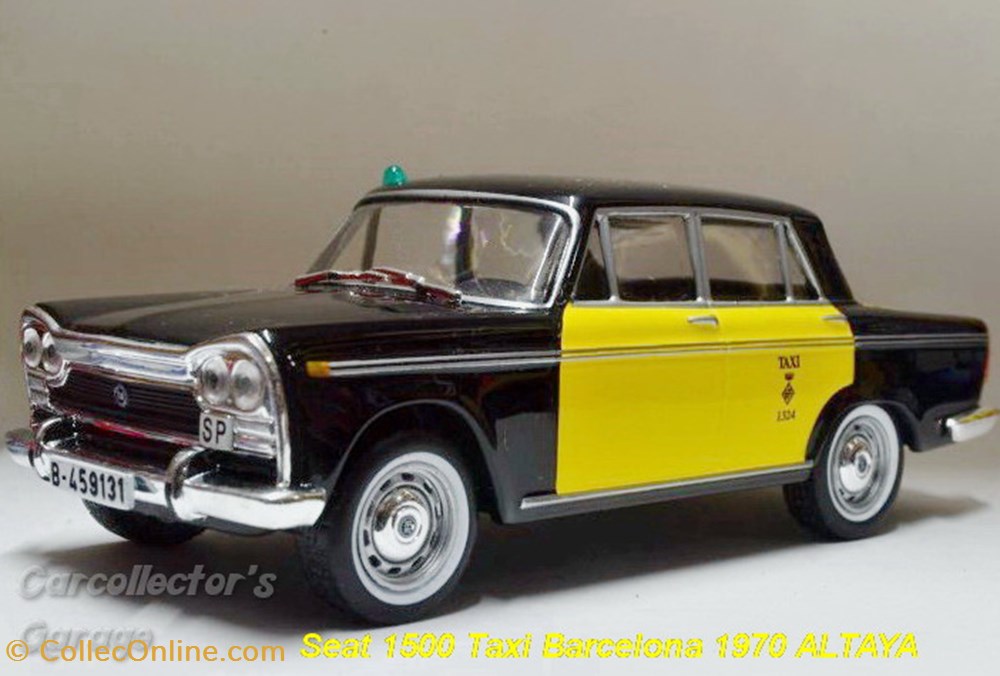 Seat 1500 Taxi Barcelona 1970 modeles reduits seat 1500 taxi barcelona 1970