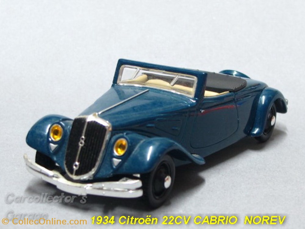 Traction 22 Cabriolet 1934 modeles reduits traction 22 cabriolet 1934