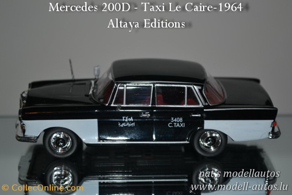 Mercedes 200D Taxi Le Caire 1964 modeles reduits mercedes 200d taxi le caire 1964